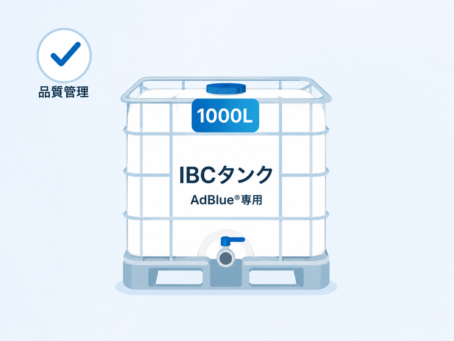 アドブルー（AdBlue®） 1000L IBCタンク｜大容量尿素水・法人向けSCR